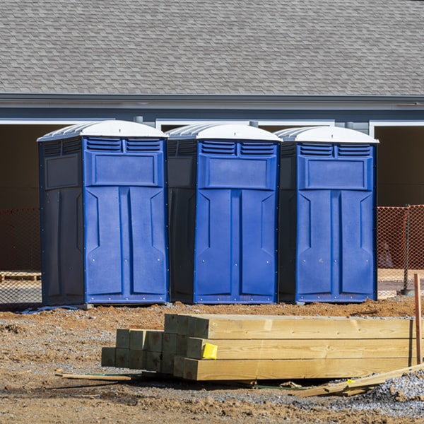 how often are the portable toilets cleaned and serviced during a rental period in Storrie CA